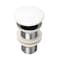 Alfi Brand ALFI brand AB8055-W White Ceramic Mushroom Top Pop Up Drain for Sinks without Overflow AB8055-W - alternate 1